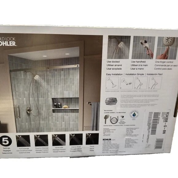 Kohler Tellin Multifunction Handheld Shower Head – Brushed Nickel Finish (New) - Picture 2 of 10